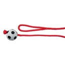 Moosgummiball mit Schnur Weis Schwarz 6 cm