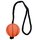 Moosgummiball mit Schnur Orange 6 cm