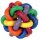 Knotenball aus Naturgummi 7 cm