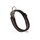 Collar L black with yellow stripes