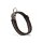 Halsband L Schwarz mit blauen Streifen