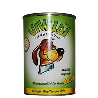 Vivaldi Gefl&uuml;gel, Karotten &amp; Reis - 400 g Dose