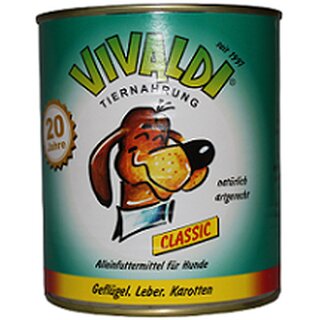Vivaldi Gefl&uuml;gel, Leber &amp; Karotten - 820 g Dose