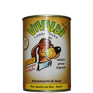 Vivaldi Sensitive Horse, Carrot &amp; Millet - 400 g can