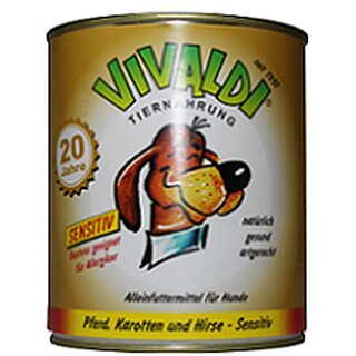 Vivaldi Sensitiv Pferd, Karotten &amp; Hirse - 820 g Dose