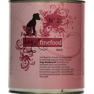 Dogz finefood No 2 Rind - 200 g Dose
