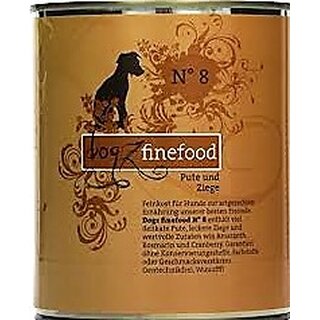 Dogz finefood No 8 Turkey Hen &amp; Goat - 200 g can