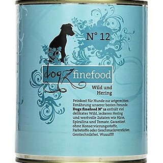 Dogz finefood No 12 Wild &amp; Hering - 200 g Dose
